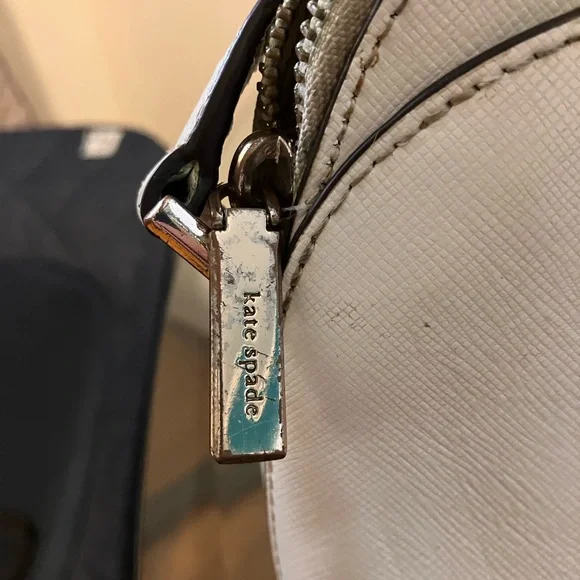 Kate Spade Mini Payton Dome Crossbody White Leather Purse